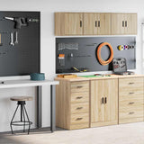 Armadi da Garage 2 pz Rovere Sonoma in Legno truciolato