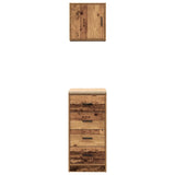 Armadi da Garage 2 pz Legno Antico in Legno truciolato