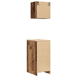 Armadi da Garage 2 pz Legno Antico in Legno truciolato