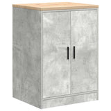 Armadi da Garage 6 pz Grigio Cemento in Legno truciolato