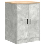 Armadi da Garage 6 pz Grigio Cemento in Legno truciolato