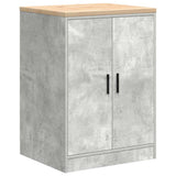 Armadi da Garage 6 pz Grigio Cemento in Legno truciolato