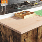 Armadi da Garage 6 pz Rovere Fumo in Legno truciolato