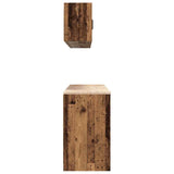 Armadi da Garage 6 pz Legno Antico in Legno truciolato