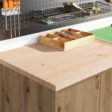 Armadi da Garage 6 pz Rovere Artigianale in Legno truciolato