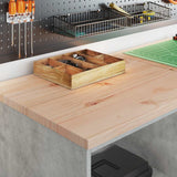 Armadi da Garage 6 pz Grigio Cemento in Legno truciolato
