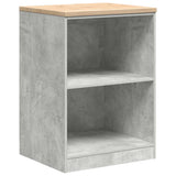 Armadi da Garage 6 pz Grigio Cemento in Legno truciolato