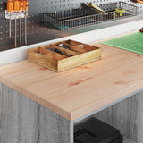 Armadi da Garage 6 pz Grigio Sonoma in Legno truciolato
