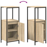 Set di mobili per il bagno con cassetto 3 pcs Rovere Sonoma