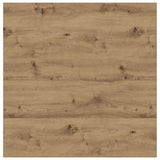 Tavolino Salotto con Cassetti Rovere Artigianale 100x100x40 cm