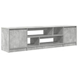 Mobile Porta TV Grigio Cemento 188,5x41x50 cm Legno truciolato
