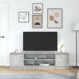 Mobile Porta TV Grigio Cemento 188,5x41x50 cm Legno truciolato