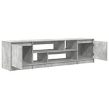Mobile Porta TV Grigio Cemento 188,5x41x50 cm Legno truciolato