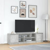 Mobile Porta TV Grigio Cemento 188,5x41x50 cm Legno truciolato