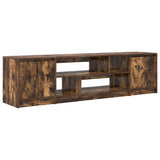 Mobile Porta TV Rovere Fumo 188,5x41x50 cm in Legno truciolato