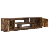 Mobile Porta TV Rovere Fumo 188,5x41x50 cm in Legno truciolato