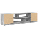 Mobile Porta TV Grigio Sonoma 188,5x41x50 cm Legno truciolato