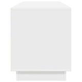 Mobile Porta TV con Luci LED Bianco 160,5x41x50 cm