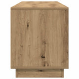 Mobile Porta TV con Luci LED Rovere Artigianale 160,5x41x50 cm