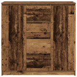Credenza con Cassetti Legno Antico 100,5x35x98,5 cm Truciolato