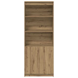 Credenza Rovere Artigianale 70x35x180 cm in Legno truciolato