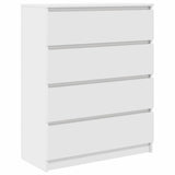 Credenza Bianca 80x35x99 cm in Legno truciolato