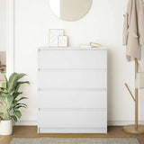 Credenza Bianca 80x35x99 cm in Legno truciolato