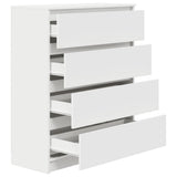 Credenza Bianca 80x35x99 cm in Legno truciolato