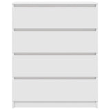 Credenza Bianca 80x35x99 cm in Legno truciolato