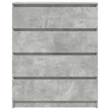 Credenza Grigio Cemento 80x35x99 cm in Legno truciolato