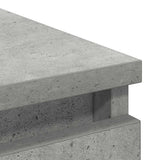 Credenza Grigio Cemento 80x35x99 cm in Legno truciolato