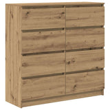 Credenza Rovere Artigianale 100x35x99 cm in Legno truciolato