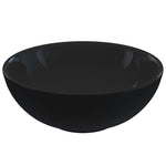 Lavandino 28x10 cm in Ceramica Nero Lucido