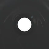 Lavandino 28x10 cm in Ceramica Nero Lucido