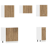 Set di Mobili da Cucina 11 pz Lyon Rovere Artigianale Truciolato