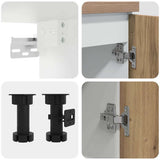 Set di Mobili da Cucina 11 pz Lyon Rovere Artigianale Truciolato