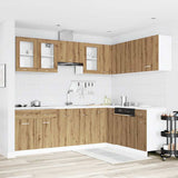 Set di Mobili da Cucina 11 pz Lyon Rovere Artigianale Truciolato