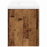 Set Mobili da Bagno 2 pz Legno Antico in Legno truciolato