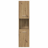 Set Mobili da Bagno 4 pz Rovere Artigianale Legno truciolato