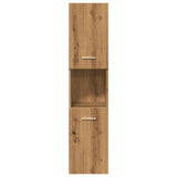 Set Mobili da Bagno 5 pz Rovere Artigianale Legno truciolato