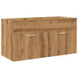 Set Mobili da Bagno 5 pz Rovere Artigianale Legno truciolato