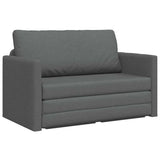 Divano letto 110cm Grigio scuro Tessuto