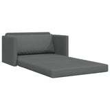 Divano letto 110cm Grigio scuro Tessuto