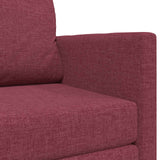 Divano letto 110cm Rosso Vino Tessuto