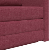 Divano letto 110cm Rosso Vino Tessuto