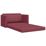 Divano letto 110cm Rosso Vino Tessuto