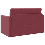 Divano letto 110cm Rosso Vino Tessuto