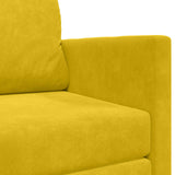Divano letto Giallo girasole 124 x 71 x 78 cm Velluto