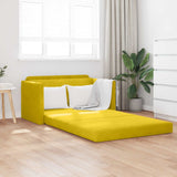 Divano letto Giallo girasole 124 x 71 x 78 cm Velluto