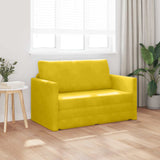Divano letto Giallo girasole 124 x 71 x 78 cm Velluto